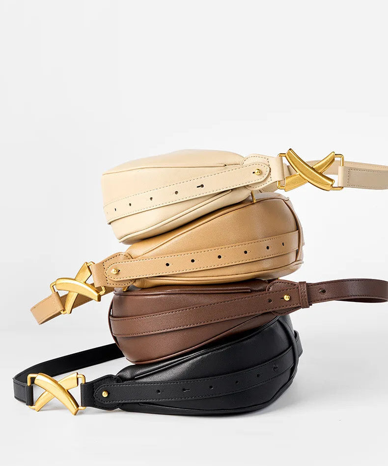 Imperial Premium Cowhide Spacious Minimalist Crossbody Bag