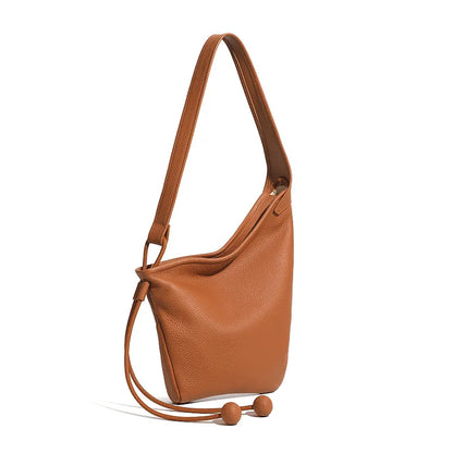 Zephyr Genuine Leather Sloping Contour Hobo