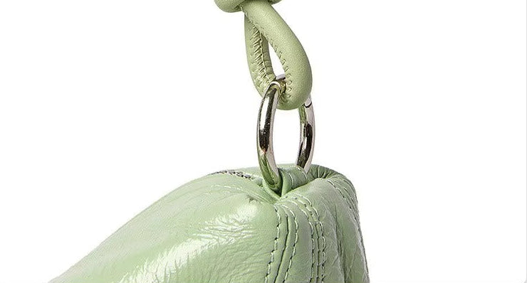 Premium Half Moon Leather Shoulder Handbag