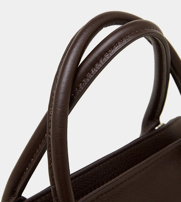 Aura Genuine Leather Fluid Silhouette Tote