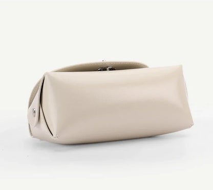 Aura Genuine Leather Turn-Lock Mini Satchel