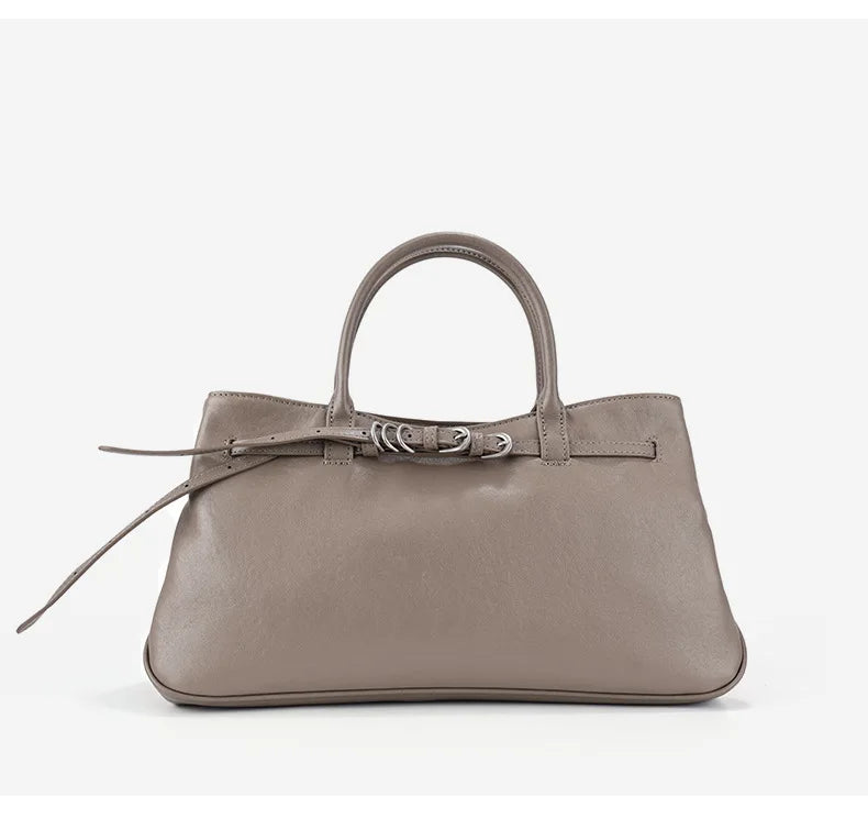 Monarch Genuine Leather Retro Style Everyday Handbag