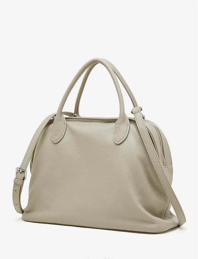 Aura Genuine Leather Fluid Silhouette Tote