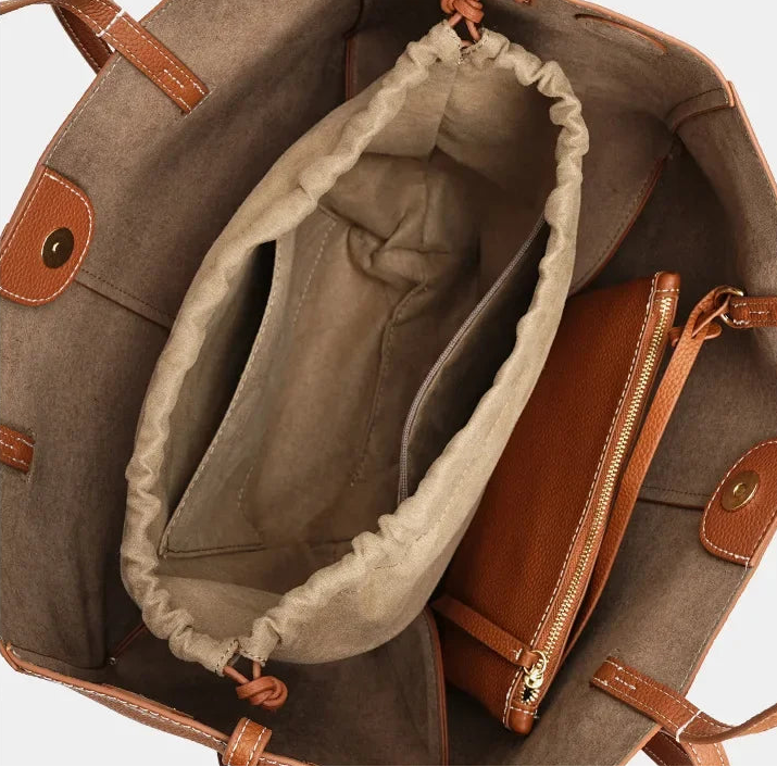 Genuine Leather Classic Large Tote Bag