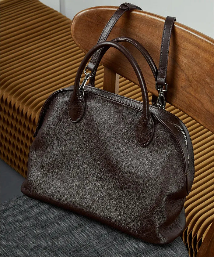 Aura Genuine Leather Fluid Silhouette Tote
