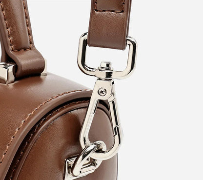 Verona Genuine Leather Flap Top Structured Crossbody