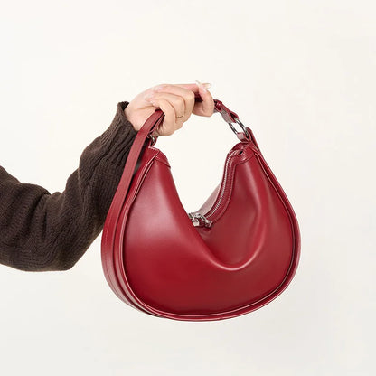 Celestial Genuine Leather Minimalist Luxury Flap Tote