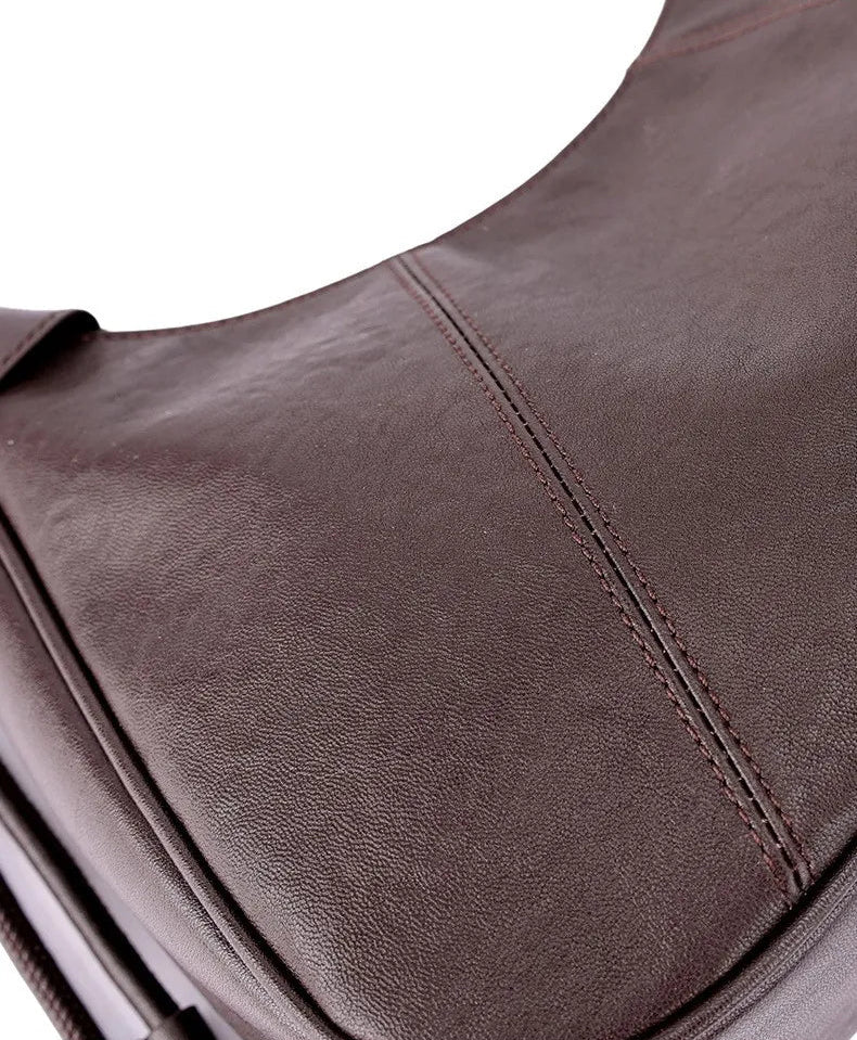 Genuine Leather Vintage Dumpling Shoulder Bag