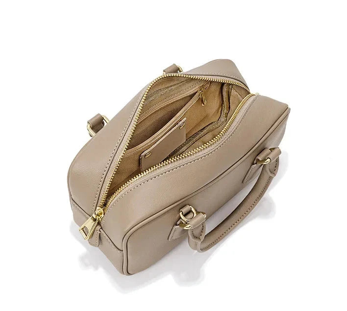 Genuine Leather Vintage Boston Bowling Bag
