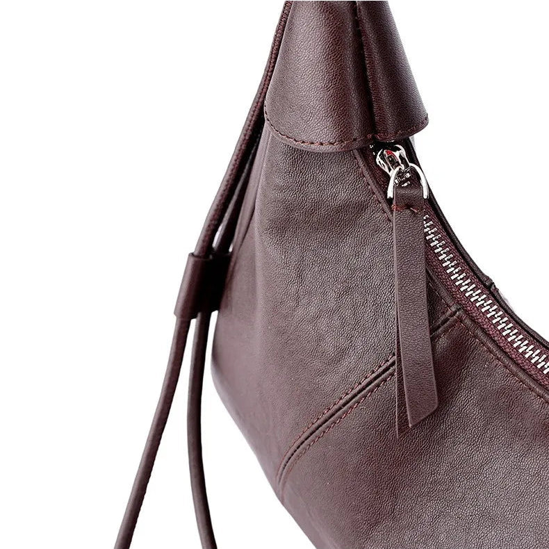 Genuine Leather Vintage Dumpling Shoulder Bag