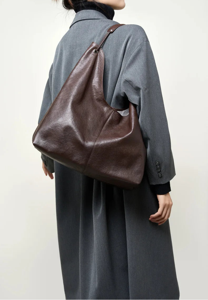Premium Genuine Leather Chic Multi-Way Underarm Purse