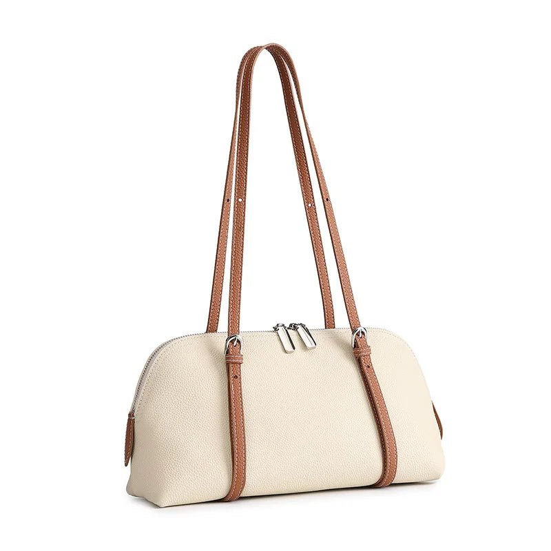 Orb Artisan Genuine Leather Contour Shoulder Bag
