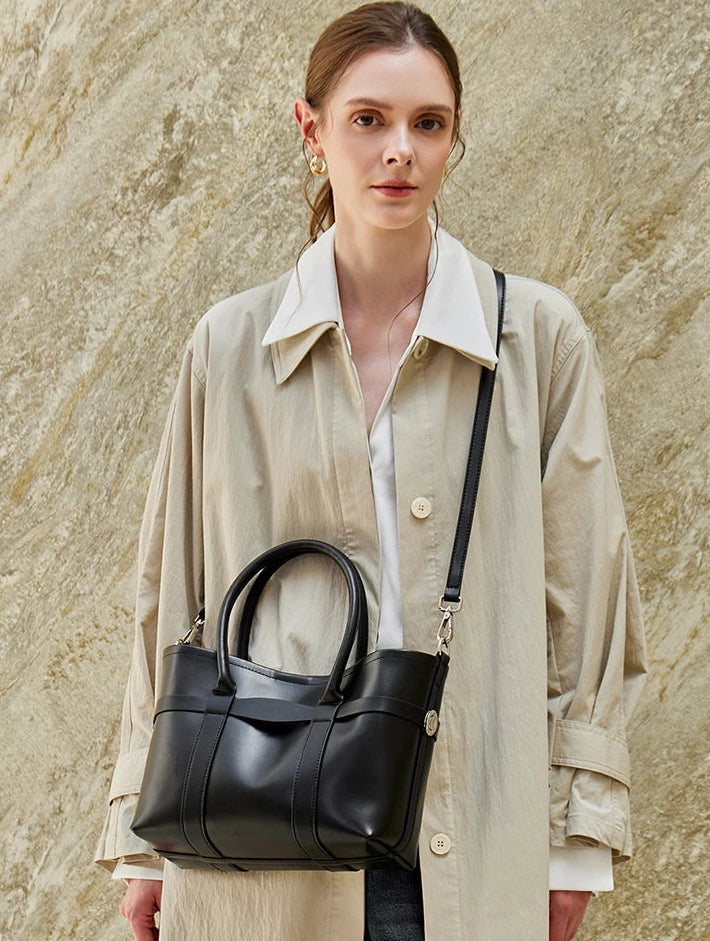 Urban Premium Cowhide Spacious Commuter Shoulder Bag