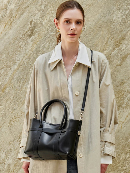 Urban Premium Cowhide Spacious Commuter Shoulder Bag