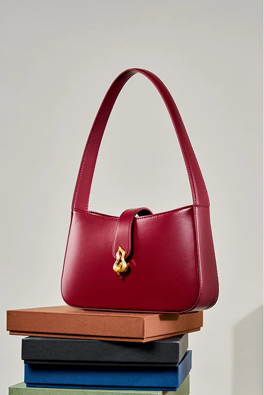 Sovereign Premium Cowhide Elegant Underarm Shoulder Bag