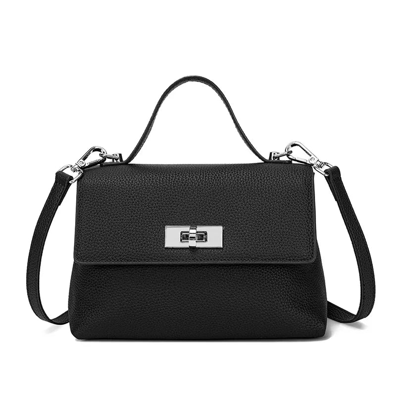 Aura Genuine Leather Minimalist Statement Bag