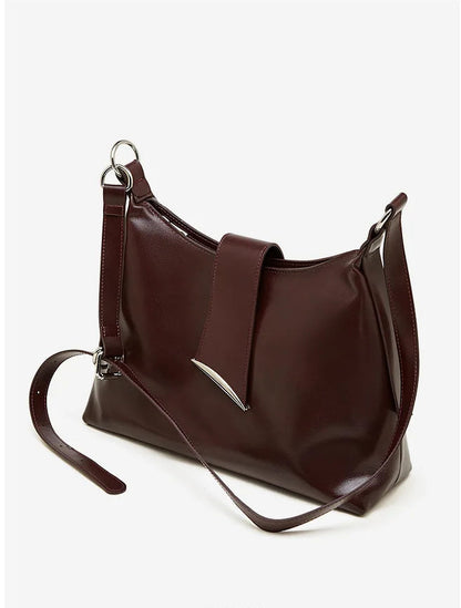 Aura Genuine Leather Milano Curved Shoulder Bag