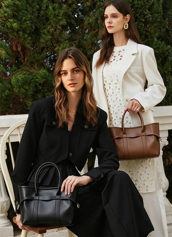 Urban Premium Cowhide Spacious Commuter Shoulder Bag