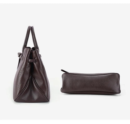 Monarch Genuine Leather Retro Style Everyday Handbag