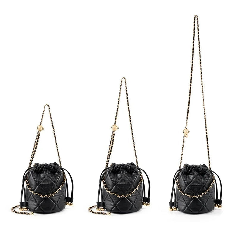 Majestic Luxury Genuine Leather Chain Shoulder Bag