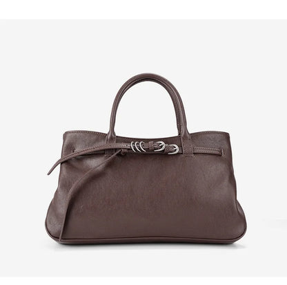 Monarch Genuine Leather Retro Style Everyday Handbag