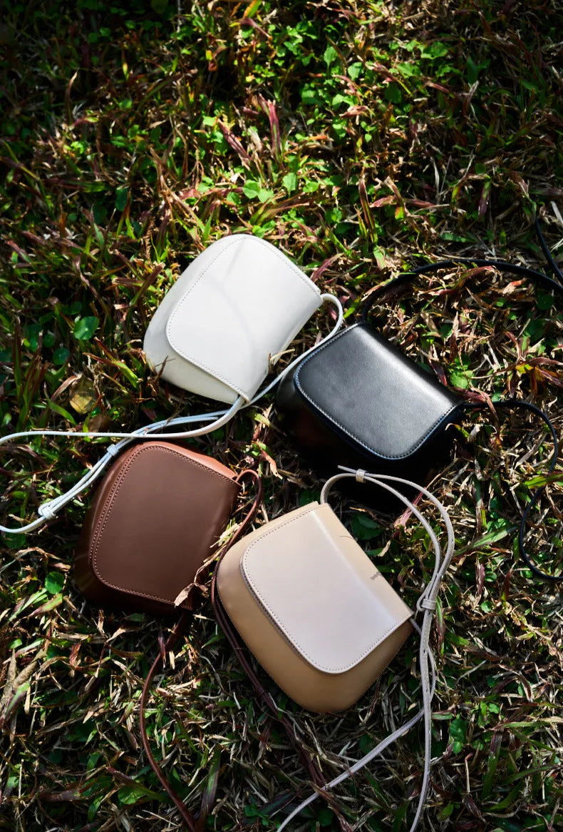 Charming Genuine Leather Minimalist Small Shoulder Bag