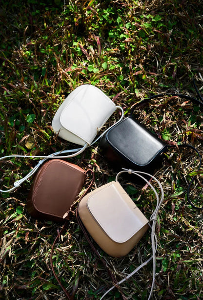 Charming Genuine Leather Minimalist Small Shoulder Bag
