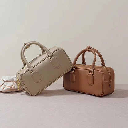 Genuine Leather Vintage Boston Bowling Bag
