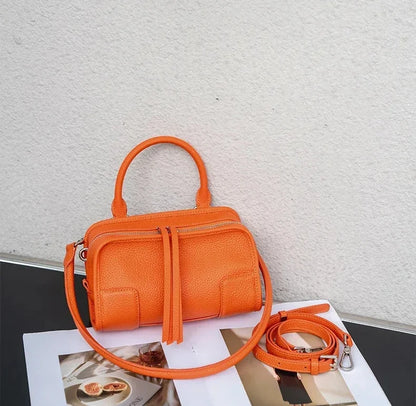 Aura Premium Genuine Leather Boxy Cross body Bag