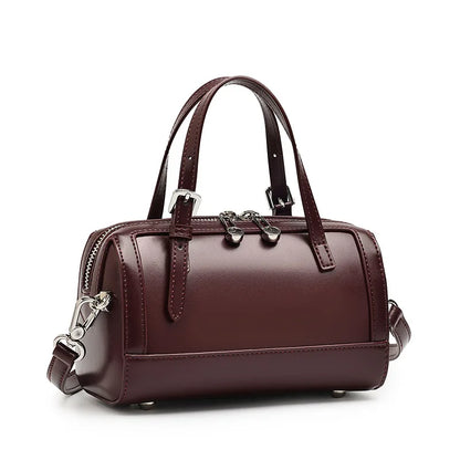 Emperor Genuine Leather Structured Vintage Satchel