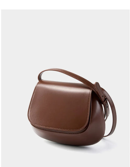 Charming Genuine Leather Minimalist Small Shoulder Bag