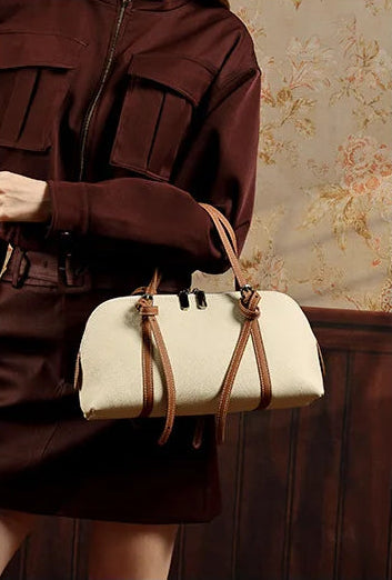 Orb Artisan Genuine Leather Contour Shoulder Bag