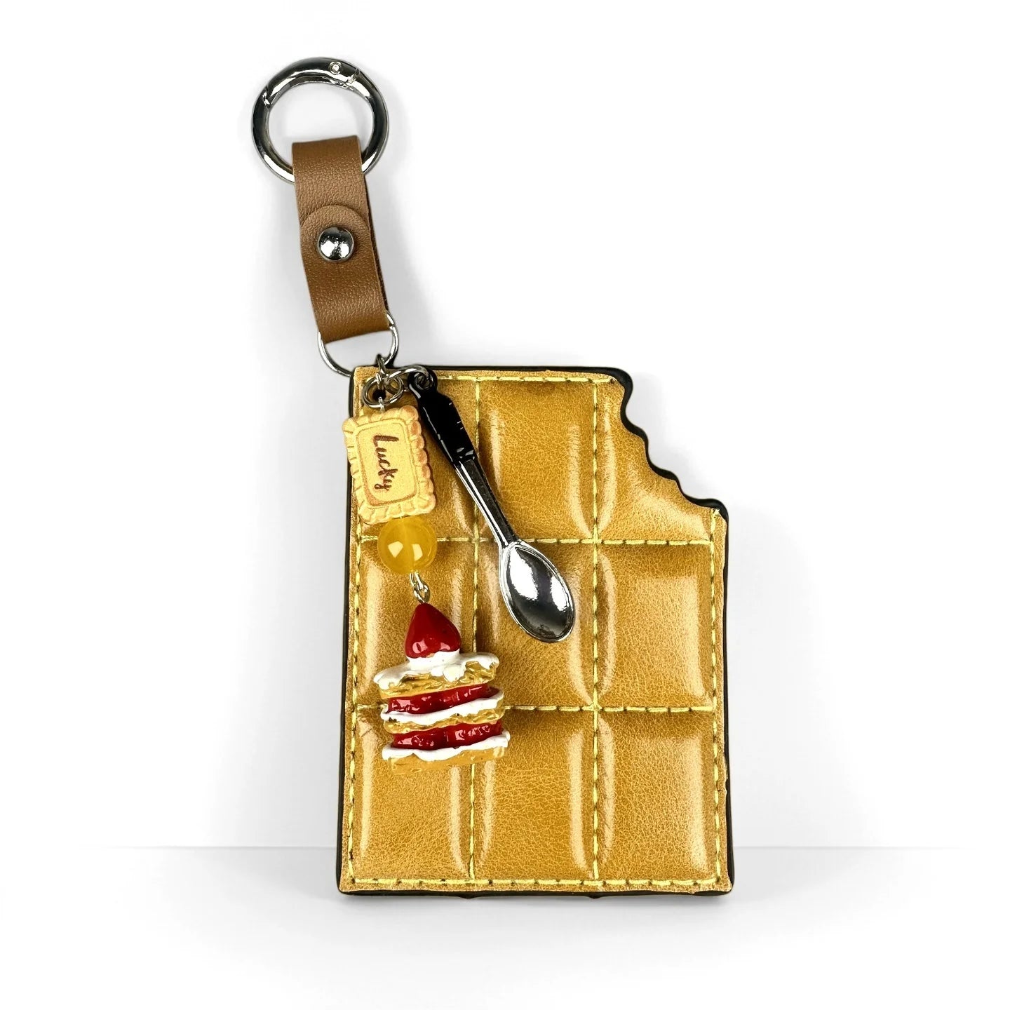 Chocolate Cake Bag Charm