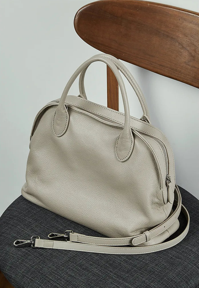 Aura Genuine Leather Fluid Silhouette Tote