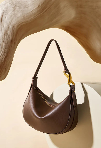 Imperial Premium Cowhide Spacious Minimalist Crossbody Bag