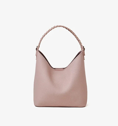 Lyra Artisan Genuine Leather Hand-Woven Accent Tote