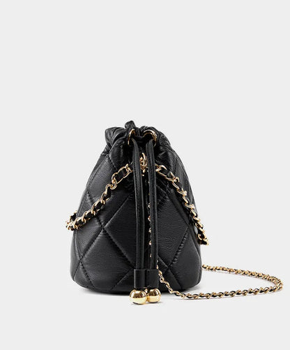 Majestic Luxury Genuine Leather Chain Shoulder Bag