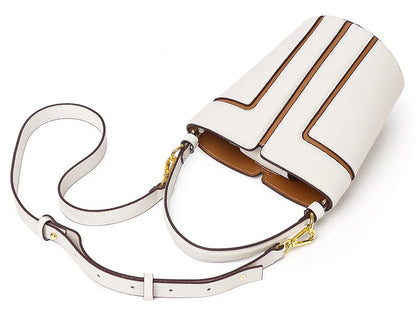 Opulent Genuine Leather Bucket Bag