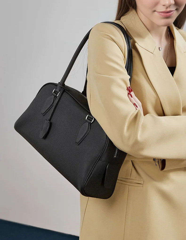 Dynasty Genuine Leather Large Capacity Underarm Tote