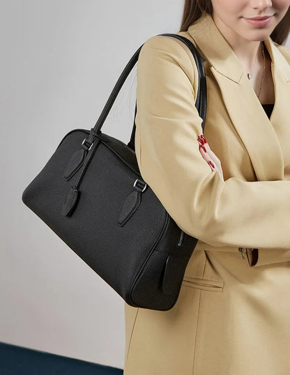 Dynasty Genuine Leather Large Capacity Underarm Tote
