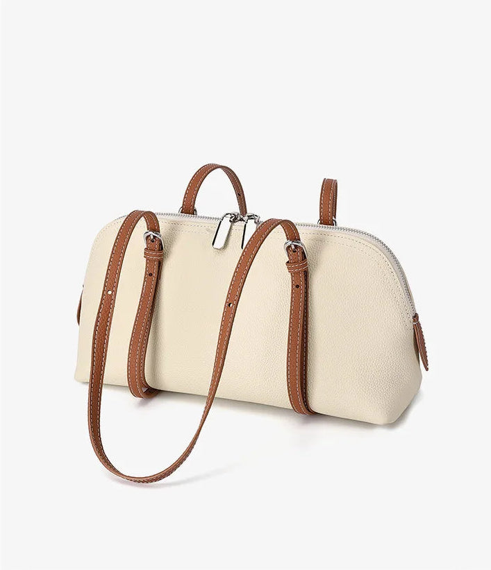 Orb Artisan Genuine Leather Contour Shoulder Bag