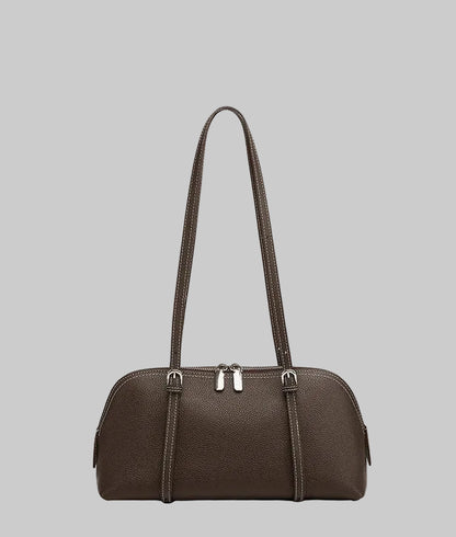 Orb Artisan Genuine Leather Contour Shoulder Bag
