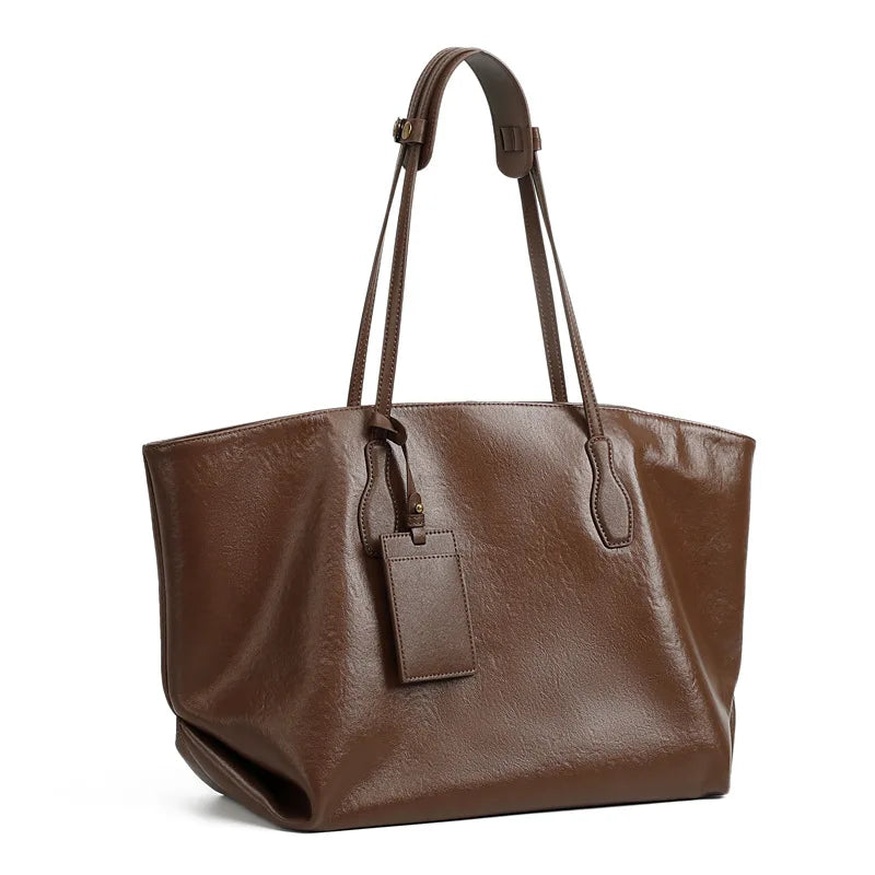 Genuine Leather Luxury Shoulder Tote Bag
