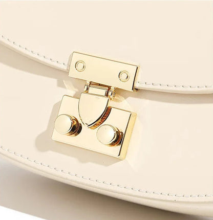 Aura Genuine Leather Top-Handle Saddle Bag