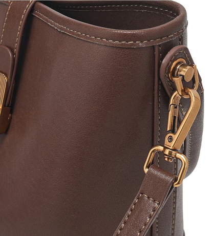 Genuine Leather Luxury Bucket Handbag