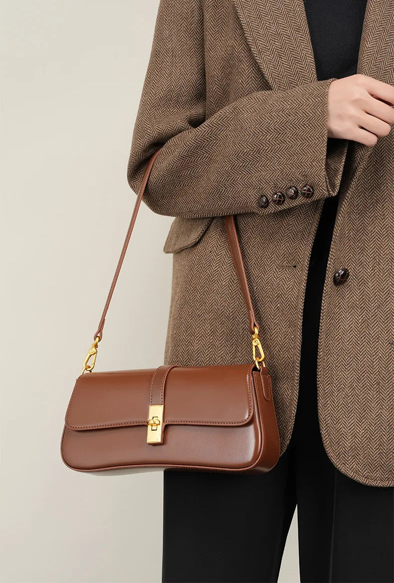 Majesty Premium Leather Classic Commuter Crossbody Bag