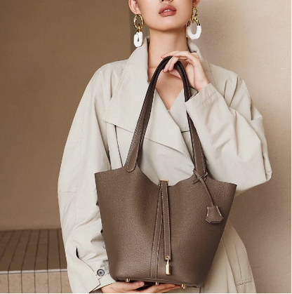 Timeless Genuine Leather Designer Tote Bag