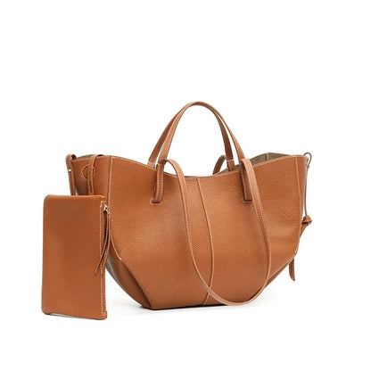 Genuine Leather Classic Large Tote Bag