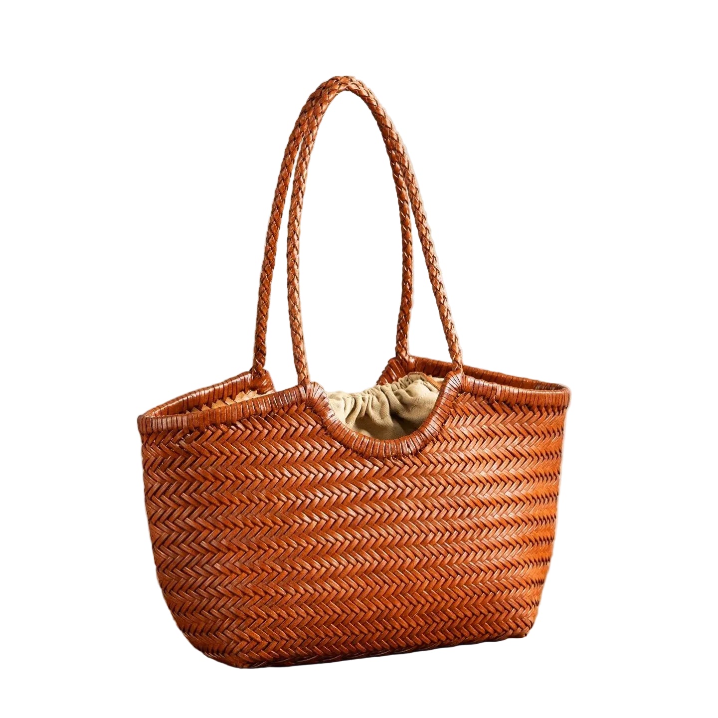 Genuine Leather Handwoven Luxury Beach Tote Bag
