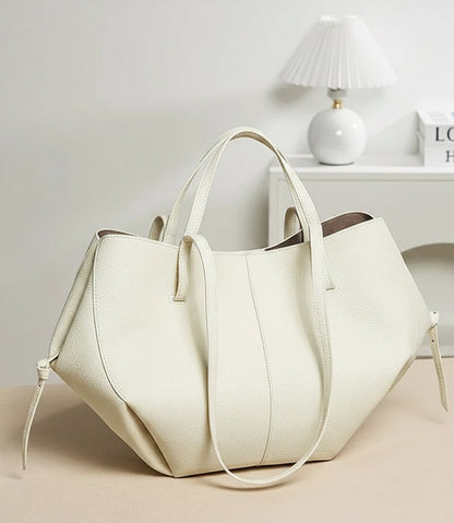 Genuine Leather Classic Large Tote Bag